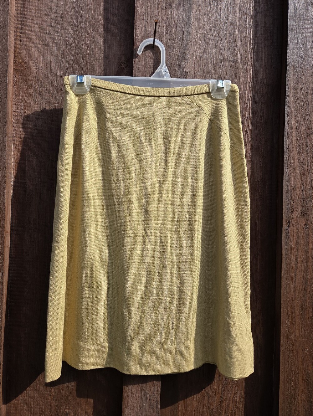 F10. Vintage 60s Woven Mini Skirt Century Of Boston Mustard Gold